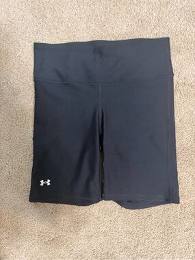 Under Armour Black Women's High-Rise Bike Shorts